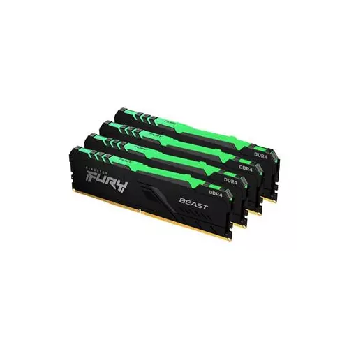 obrázek produktu Kingston FURY Beast/DDR4/64GB/3200MHz/CL16/4x16GB/RGB/Black