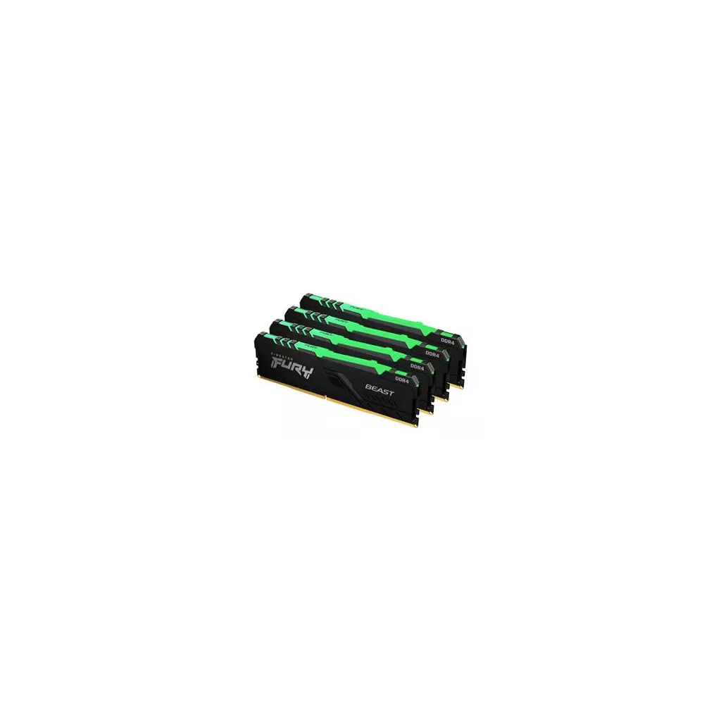Obrázek produktu Kingston FURY Beast/DDR4/64GB/3600MHz/CL18/4x16GB/RGB/Black