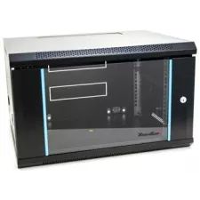 obrázek produktu XtendLan 6U/600x450, na zeď, jednodílný, skleněné dveře, černý