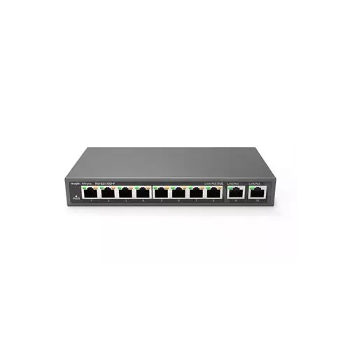 obrázek produktu Reyee RG-ES110D-P, 8-port 10/100Mbps Desktop Unmanaged Switch