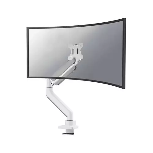 obrázek produktu Neomounts DS70PLUS-450WH1/Držák zakřiveného displeje/na stůl/17-49"/svorka+průch./VESA 100X100/nosn.18kg/plyn.píst/1 di