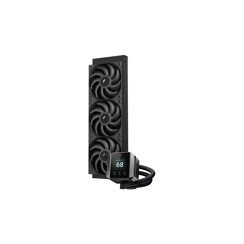 Obrázek produktu DEEPCOOL vodní chladič MYSTIQUE 360 / 3x120mm fan / dig. displej / Intel i AMD / černý