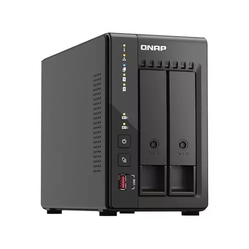 obrázek produktu QNAP TS-253E-8G (4core 2,6GHz, 8GB RAM, 2x SATA, 2x M.2 NVMe slot, 2x HDMI 4K, 2x 2,5GbE, 4x USB)