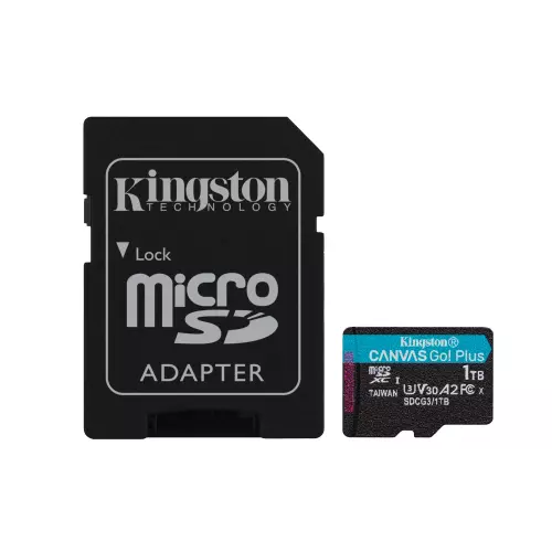 obrázek produktu Kingston Canvas Go Plus/micro SDXC/1TB/UHS-I U3 / Class 10/+ Adaptér