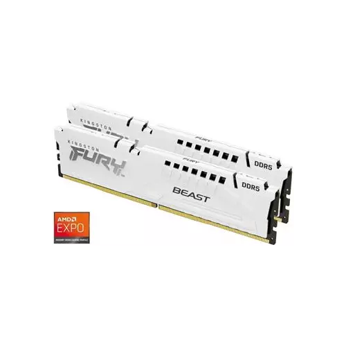 obrázek produktu Kingston FURY Beast EXPO/DDR5/32GB/6000MHz/CL30/2x16GB/White