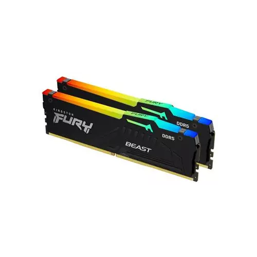 obrázek produktu Kingston FURY Beast/DDR5/64GB/6000MHz/CL30/2x32GB/RGB/Black