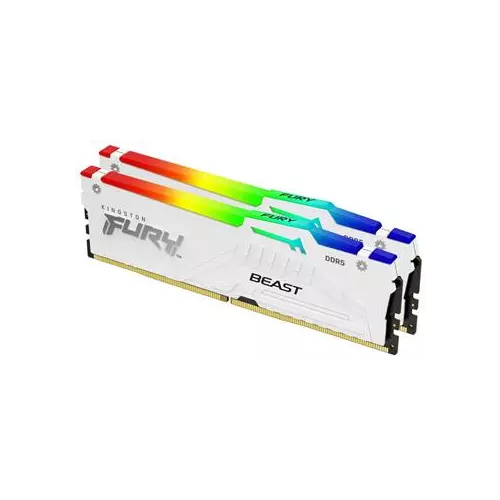 obrázek produktu Kingston FURY Beast/DDR5/32GB/6000MHz/CL30/2x16GB/RGB/White