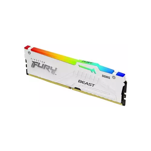 obrázek produktu Kingston FURY Beast/DDR5/32GB/6000MHz/CL30/1x32GB/RGB/White