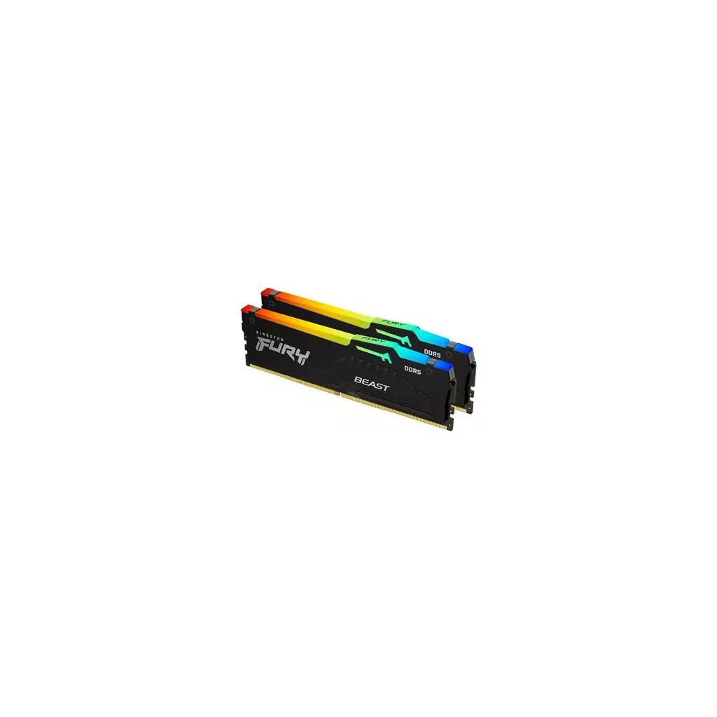 Obrázek produktu Kingston FURY Beast/DDR5/32GB/6400MHz/CL32/2x16GB/RGB/Black