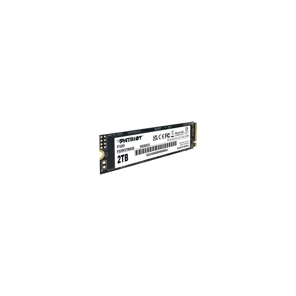 Obrázek produktu PATRIOT P320 2TB SSD / Interní / M.2 PCIe Gen3 x4 NVMe 1.3 / 2280