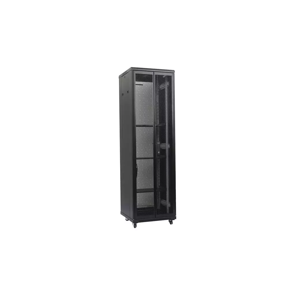 Obrázek produktu XtendLan 42U/800x1000 stojanový, černý, dvoudílné perforované dveře a záda