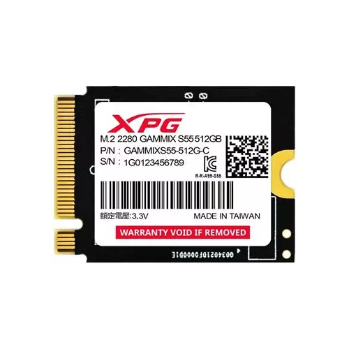 obrázek produktu ADATA XPG GAMMIX S55/512GB/SSD/M.2 NVMe/Černá/5R