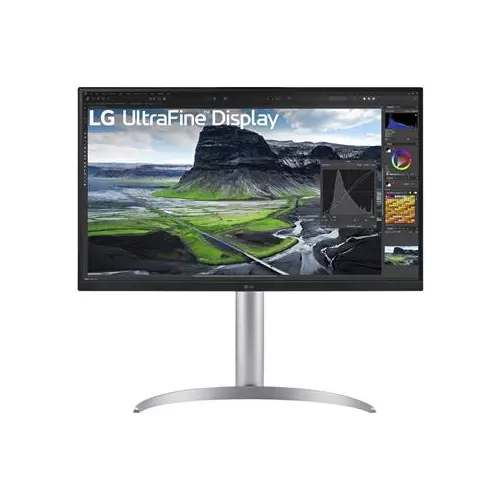 obrázek produktu LG monitor 27UQ850V-W IPS 4K / 3840x2160 / 5ms / 2000:1 / 400cd / HDMI / DP / USB-C/ repro /pivot / výškově nastav./bíl