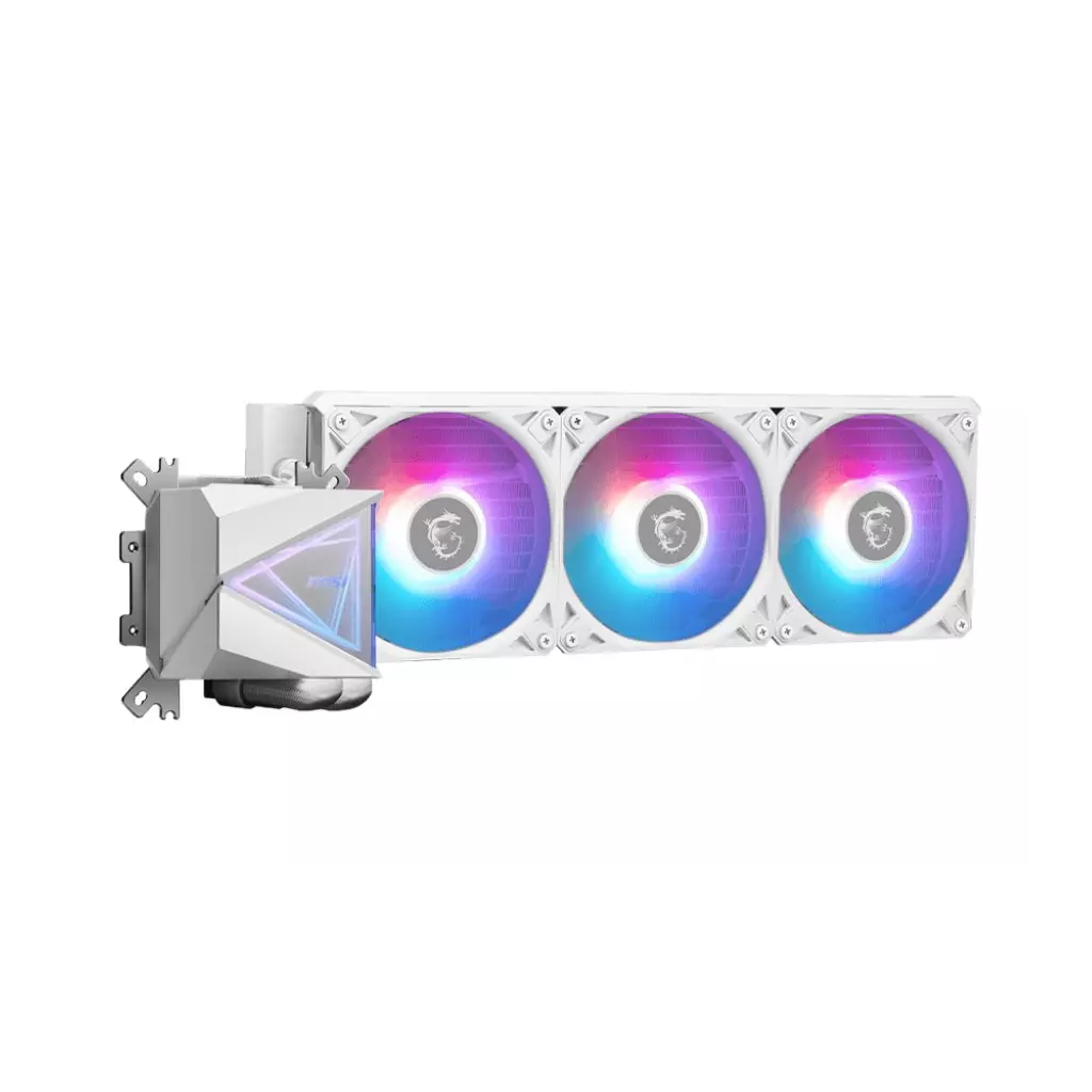 Obrázek produktu MSI vodní chladič CPU MAG CORELIQUID I360 WHITE/ 3x 120mm ARGB fan/ bílý
