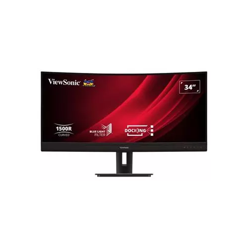 obrázek produktu ViewSonic VG3456C / 34" prohnutý/ VA/ 21:9/ 3440x1440/ 5ms/ 400cd/m2/ DP/ HDMI/ USB/ RJ45/ Repro/výškově nast.