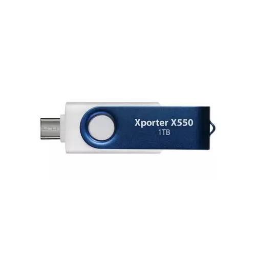 obrázek produktu PATRIOT Xporter X550 1TB / USB Typ-A + USB Typ-C / USB 3.2 Gen 1 / bílo-modrá
