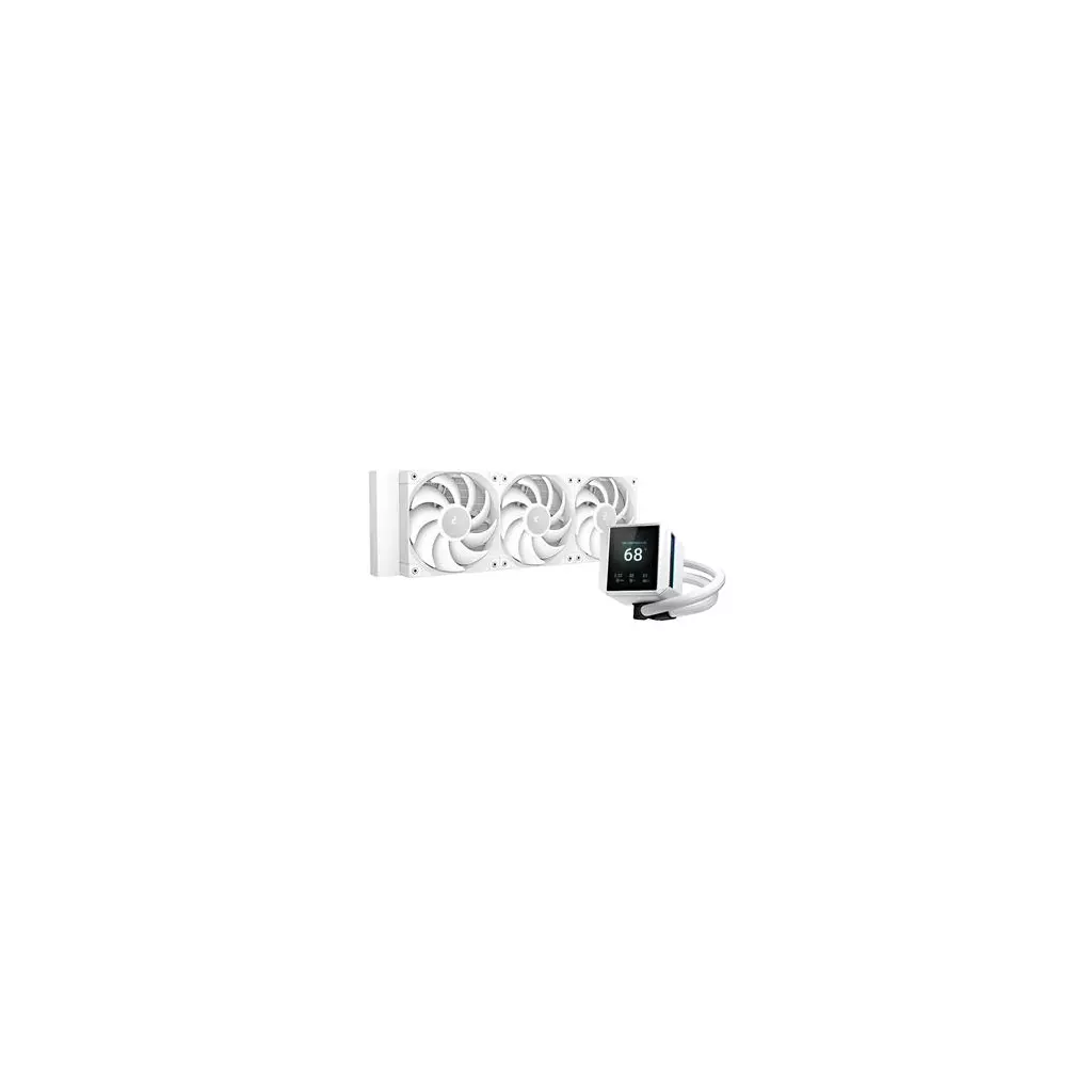 Obrázek produktu DEEPCOOL vodní chladič MYSTIQUE 360 / 3x120mm fan / dig. displej / Intel i AMD / bílý