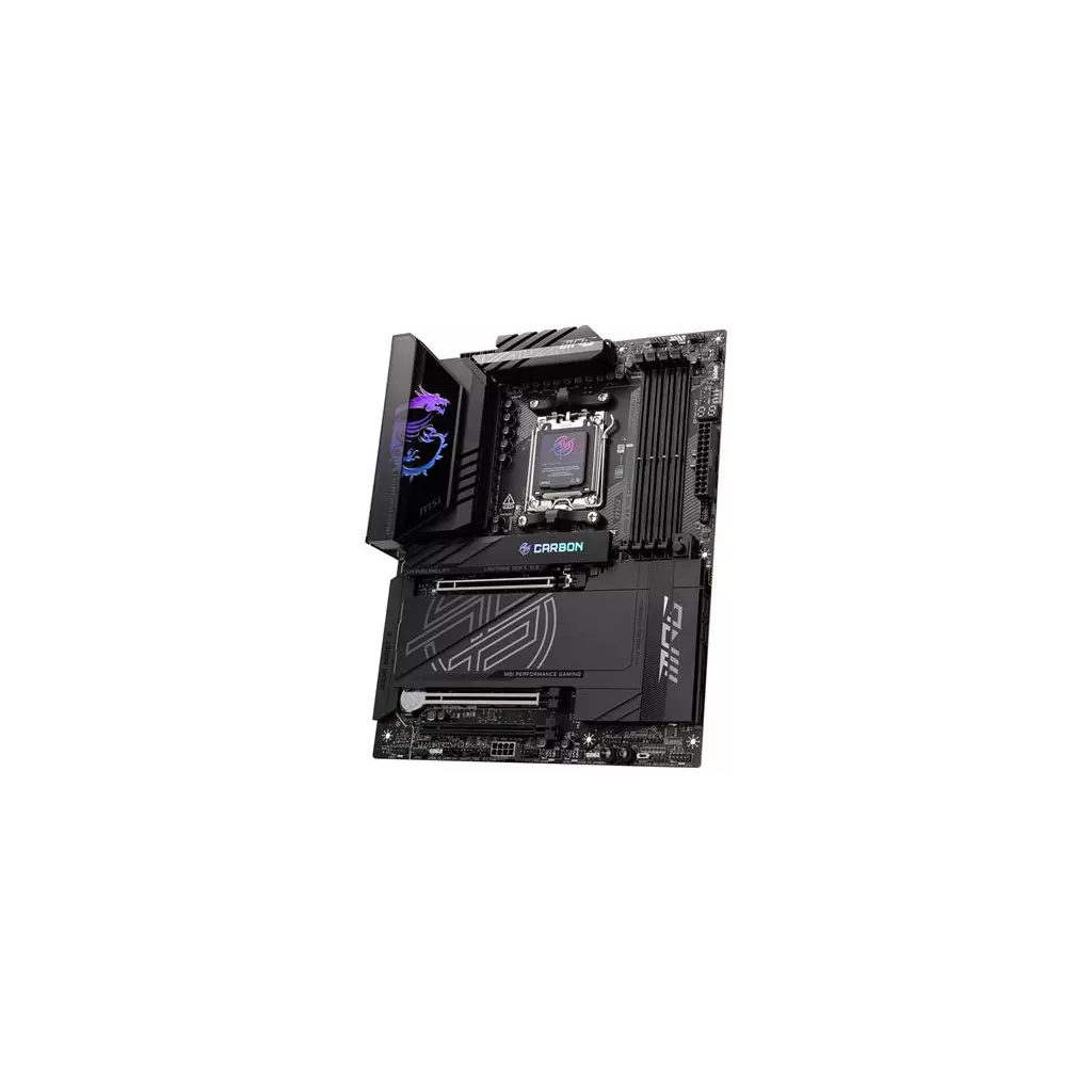 Obrázek produktu MSI MPG X870E CARBON WIFI / AMD X870E / AM5 / 4x DDR5 / 4x M.2 / HDMI / USB-C / WiFi / ATX