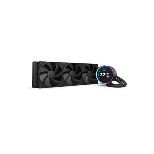 obrázek produktu NZXT vodní chladič Kraken 360 ELITE / 3x120mm fan / 4-pin PWM / LCD disp. / 6 let