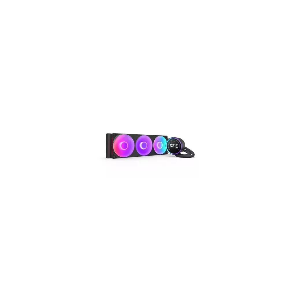 Obrázek produktu NZXT vodní chladič Kraken 360 ELITE RGB / 3x120mm RGB fan / 4-pin PWM / LCD disp. / 6 let