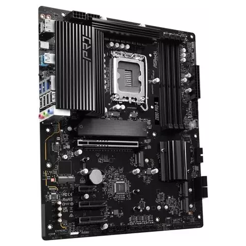 obrázek produktu ASRock Z890 Pro-A / Intel Z890 / LGA1851 / 4x DDR5 / 4x M.2 / HDMI / DP / Thunderbolt 4 / USB-C / ATX