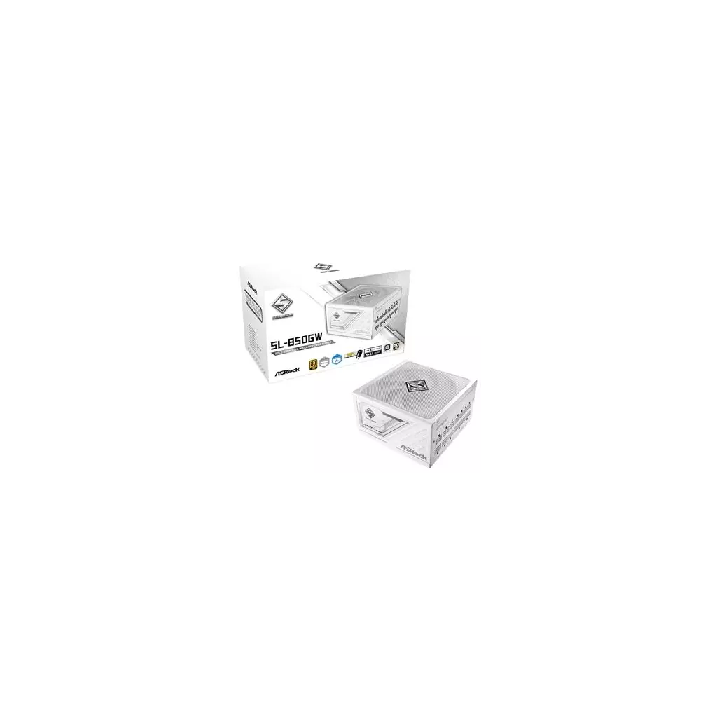 Obrázek produktu ASRock SL-850GW / 850W / 80PLUS Gold / ATX3.1 / modulární / 135mm fan / bílý / akt.