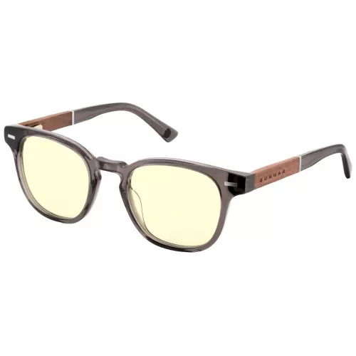obrázek produktu GUNNAR kancelářske/herní brýle TIOGA GRAY CRYSTAL/WALNUT jantarová skla MINERAL BLF 65 GUNNAR focus