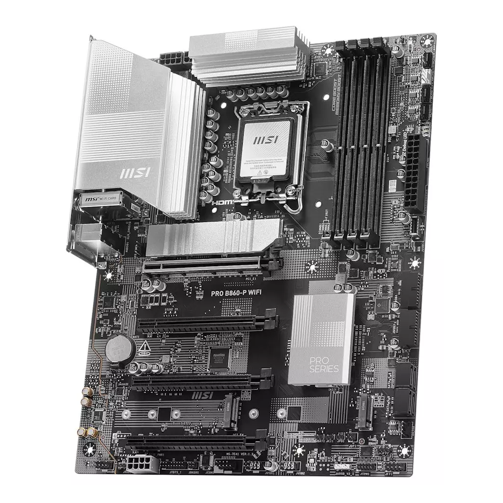 Obrázek produktu MSI PRO B860-P WIFI / INTEL B860 / LGA1851 / 4x DDR5 / M.2 / WiFi / ATX