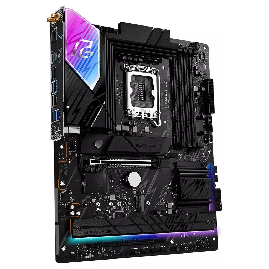 Obrázek produktu ASRock B860 Lightning WiFi / Intel B860 / LGA1851 / 4x DDR5 / 4x M.2 / HDMI / DP / Thunderbolt 4 / WiFi / ATX