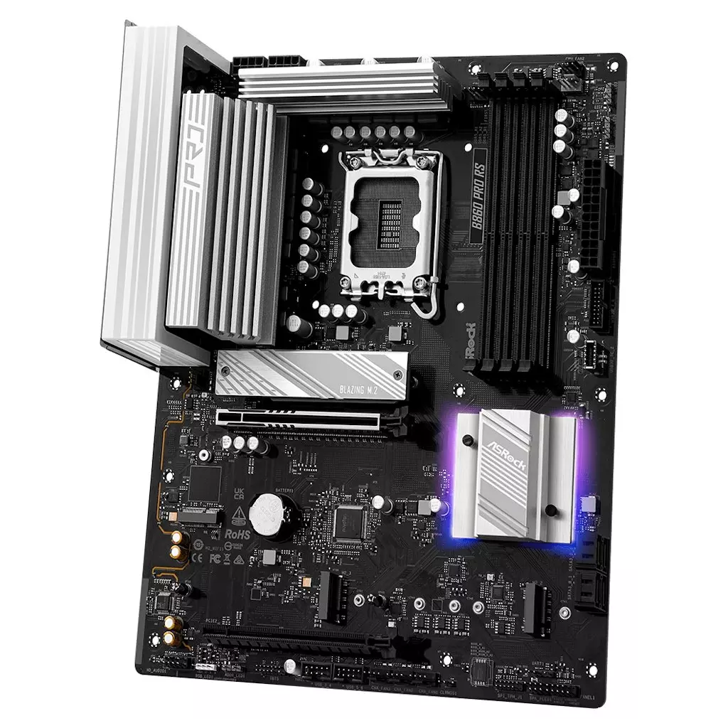Obrázek produktu ASRock B860 Pro RS / Intel B860 / LGA1851 / 4x DDR5 / 3x M.2 / HDMI / DP / USB-C / ATX