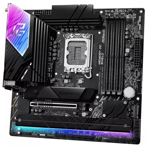 obrázek produktu ASRock B860M Lightning WiFi / Intel B860 / LGA1851 / 4x DDR5 / 4x M.2 / HDMI / DP / Thunderbolt 4 / WiFi / mATX