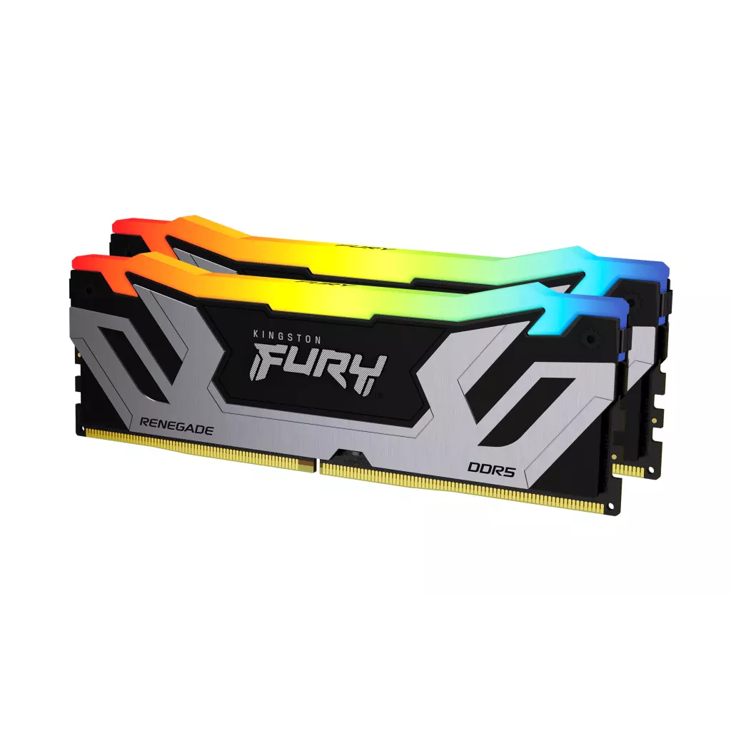 Obrázek produktu Kingston FURY Renegade/CUDIMM DDR5/48GB/8400MHz/CL40/2x24GB/RGB/Black/Silv