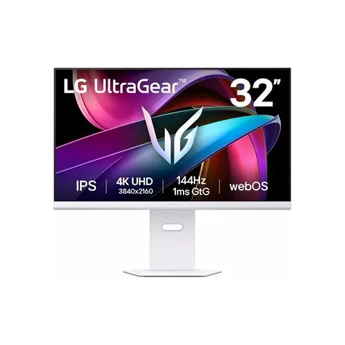 obrázek produktu LG monitor 32G810SA-W 31,5" IPS 4K 3840x2160 / 16:9 /144Hz/ 400cdm / 1ms /DP/ USB-C 65W/2xHDMI/LAN/repro/výškově nasta