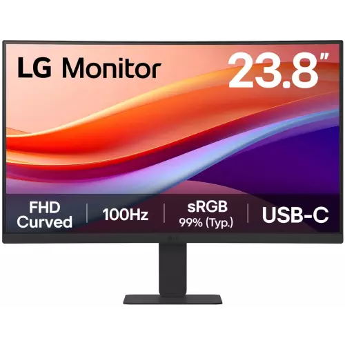 obrázek produktu LG monitor 24U421A-B 23,8" VA  1920x1080 / 16:9 /100Hz/ 250cdm / 5ms / USB-C 15W/ HDMI