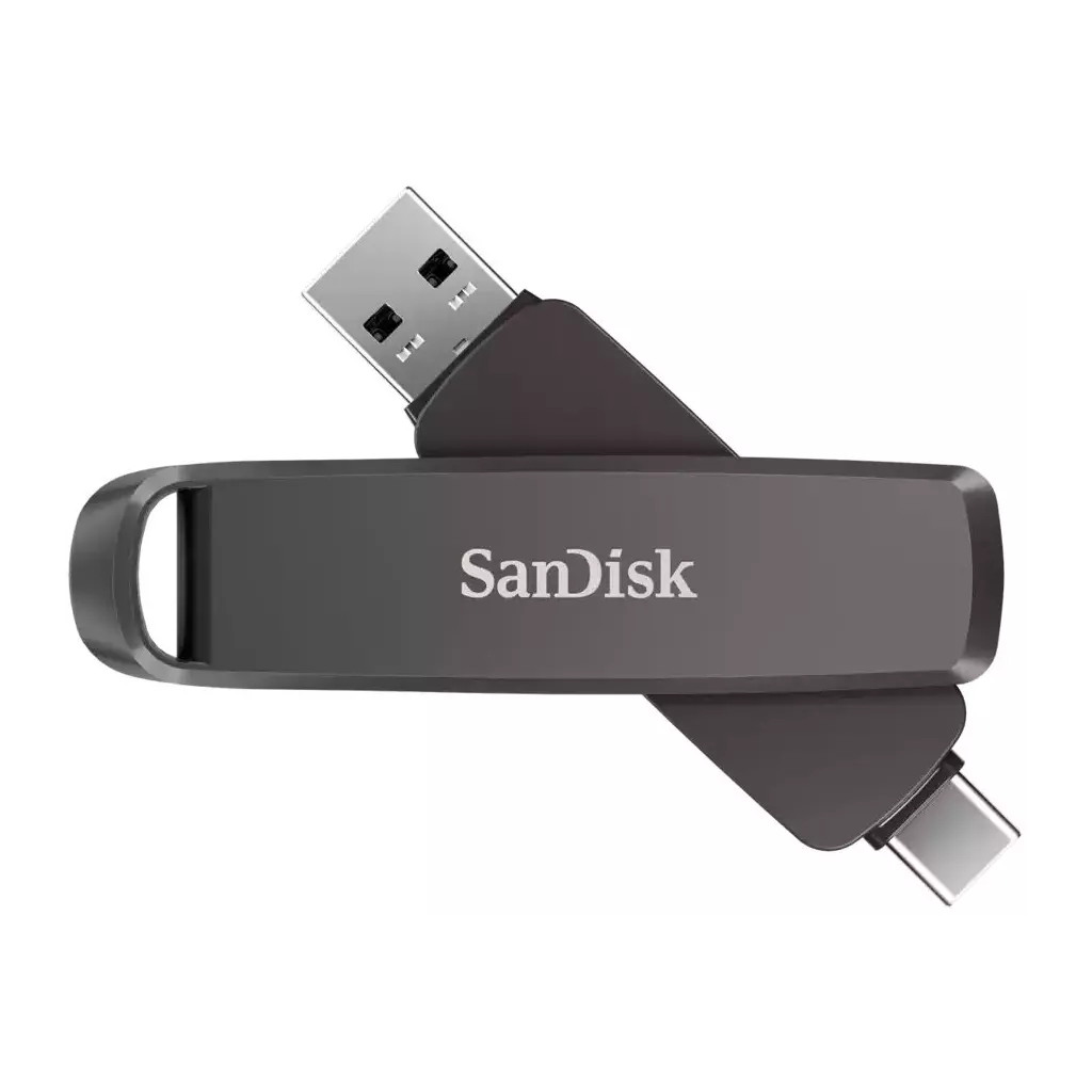 Obrázek produktu SanDisk Extreme PRO Dual Drive 256GB / USB Type-C + USB Type-A / USB 3.2 Gen 1 / kov / černá