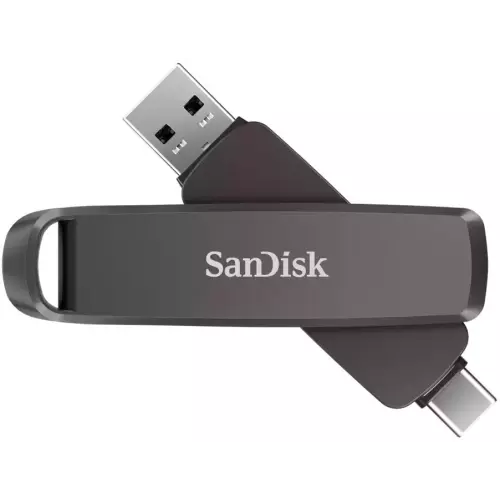obrázek produktu SanDisk Extreme PRO Dual Drive 256GB / USB Type-C + USB Type-A / USB 3.2 Gen 1 / kov / černá