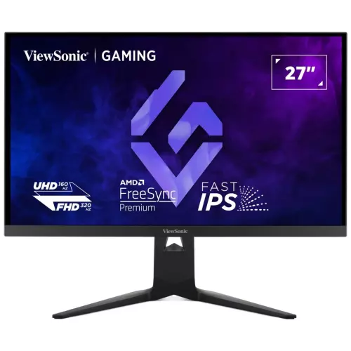 obrázek produktu ViewSonic XG275D1-4K 27" 16:9 IPS,1920 x 1020 @320Hz 3840 x 2160 @160Hz, 0.5ms MPRT,2 HDMI, DP, USB-C, výš. nast.