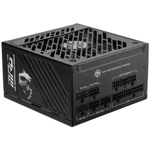 obrázek produktu MSI zdroj MPG A850GS PCIE5/ 850W/ ATX3.1/ akt. PFC/ 10 let celk. záruka/ 135mm fan/ modulární kabeláž/ 80PLUS Gold