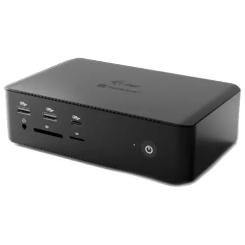 obrázek produktu i-tec dokovací stanice Thunderbolt 5 Quattro Display Dock, 2x HDMI, 1x USB-C video, Power Delivery 140W