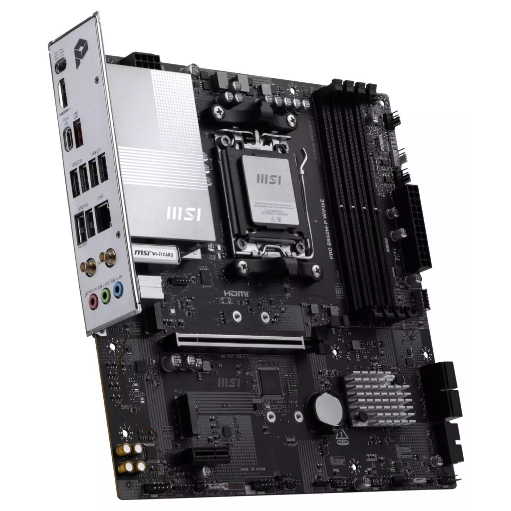 Obrázek produktu MSI PRO B840M-P WIFI6E / AMD B840 / AM5 / 4x DDR5 / M.2 / WiFi / mATX