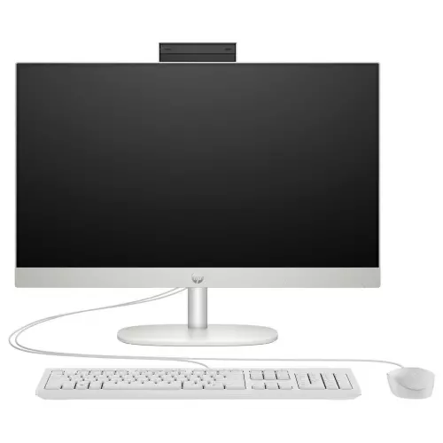 obrázek produktu HP ProOne 245 G10/ AiO/ Ryzen 3 7320U/ 8GB/ 512GB SSD/ Radeon™Graphics/ 23,8"FHD,matný/ W11P/ kbd+myš/ bílý