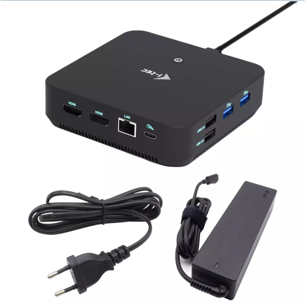 Obrázek produktu i-tec USB-C DP Dual HDMI Docking Station, Power Delivery 100W + i-tec Universal Charger 100W