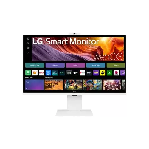 obrázek produktu LG monitor 32U850SA-W 31,5" IPS 3840x2160/16:9/400cdm/5ms/USB-C/HDMI/BT/Wifi/webOS/zrcadlení/speaker/FHDkamera/výš.stav