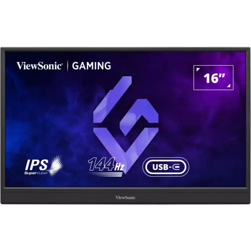 obrázek produktu Viewsonic VX1654 16" přenosný herní IPS/1920x1080@144Hz/4,67ms/250cd/miniHDMI/2xUSB-C/Repro