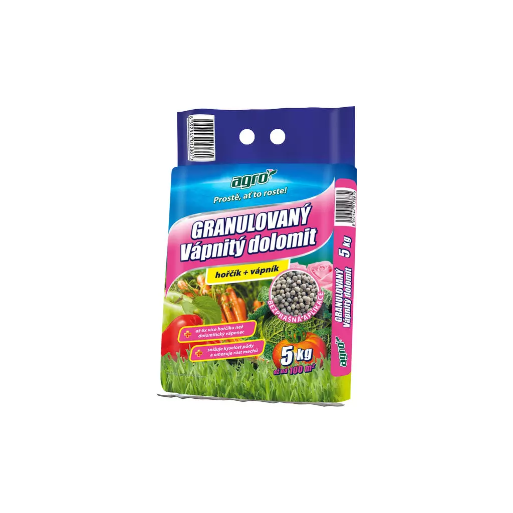 Obrázek produktu Vápnitý dolomit AGRO 5kg granulovaný