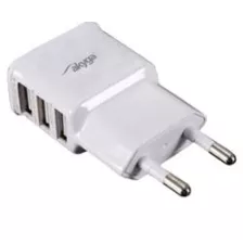 obrázek produktu Akyga Síťová USB nabíječka 240V 3100mA 3xUSB bílá