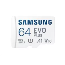 obrázek produktu Samsung paměťová karta 64GB EVO Plus micro SDXC V3 TLC U1 (čtení až 130MB/s) + SD adaptér