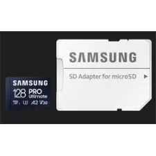 obrázek produktu Samsung paměťová karta 128GB PRO Ultimate CL10 Micro SDXC Grade 3 (č/z: až 200/130MBs) + SD Adaptér