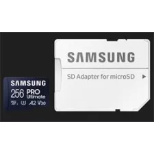 obrázek produktu Samsung paměťová karta 256GB PRO Ultimate CL10 Micro SDXC Grade 3 (č/z: až 200/130MBs) + SD Adaptér