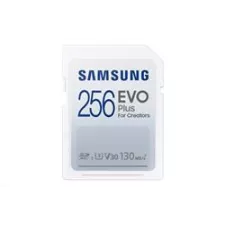 obrázek produktu Samsung paměťová karta 256GB EVO Plus SDXC CL10, U3, V30 (čtení až 130MB/s)